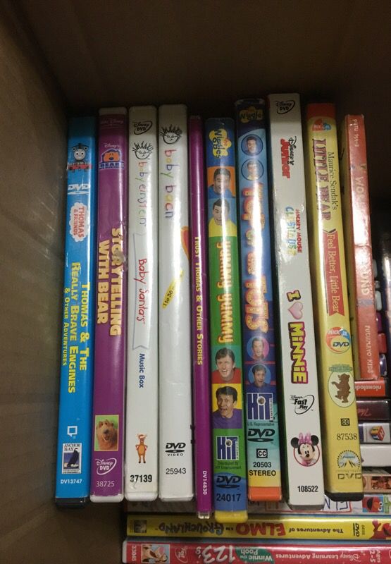 DVD lot. 40 titles. Mostly children's and kids movies and cartoons.
