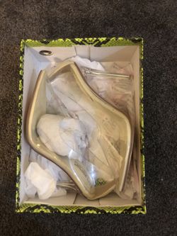 Cape Robbin Glass Doll Clear Stiletto High Heels for Women, Slip On Sexy Shoes with Pointed Toe