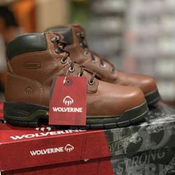 WORK BOOTS 🥾// WOLVERINES HARRISON // STEEL TOE // AND SOFT TOE // DIFFERENT SIZE AVAILABLE// 