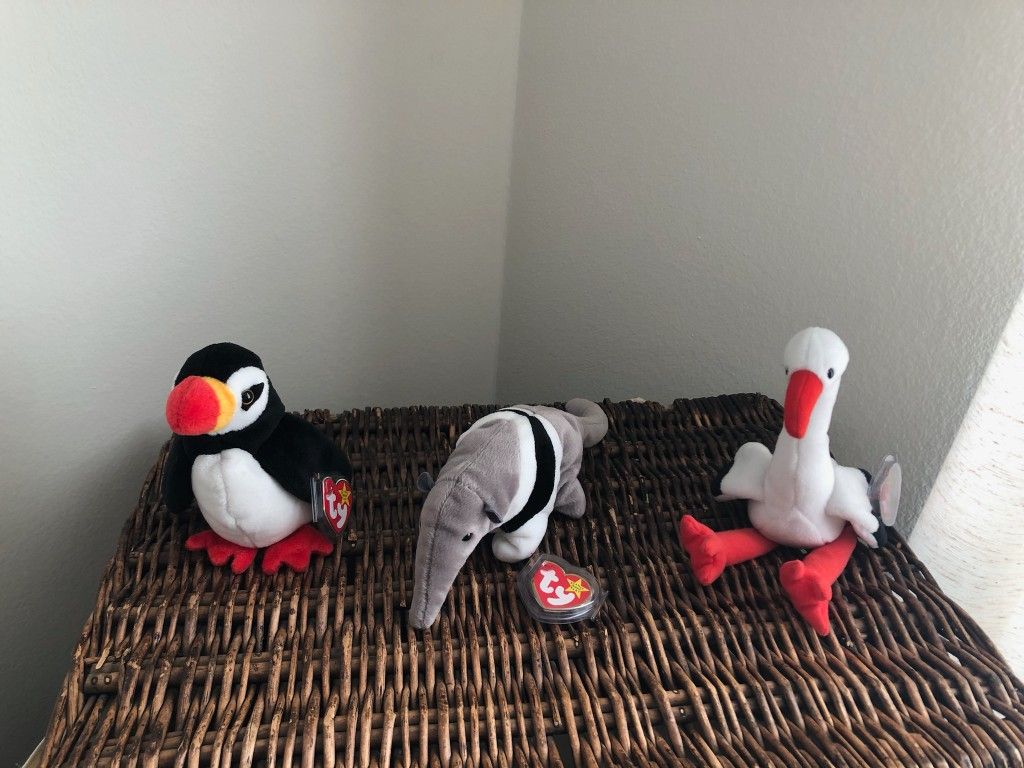Ty Beanie Babies - Ants, Stilts, And Puffer