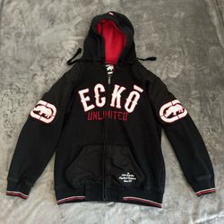 Vintage Ecko Unltd Streetwear Hip Hop Y2K Zip Hoodie Sweatshirt
