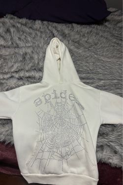 White spider hoodie size S