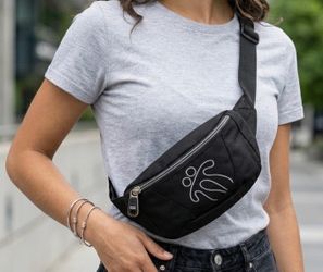 Totto Black Waist Bag Fanny Pack
