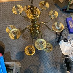 Solid Brass, 2-teir Chandelier
