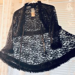 Black Lace Sleeping Wear Size S&M