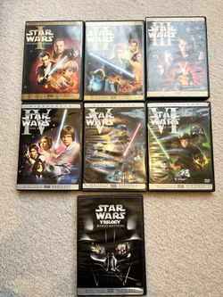 Star Wars DVD LOT 1 2 3 4 5 6 7 Trilogy Bonus DVD Complete Collection