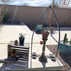 Large Freestanding Metal Arch Stand 