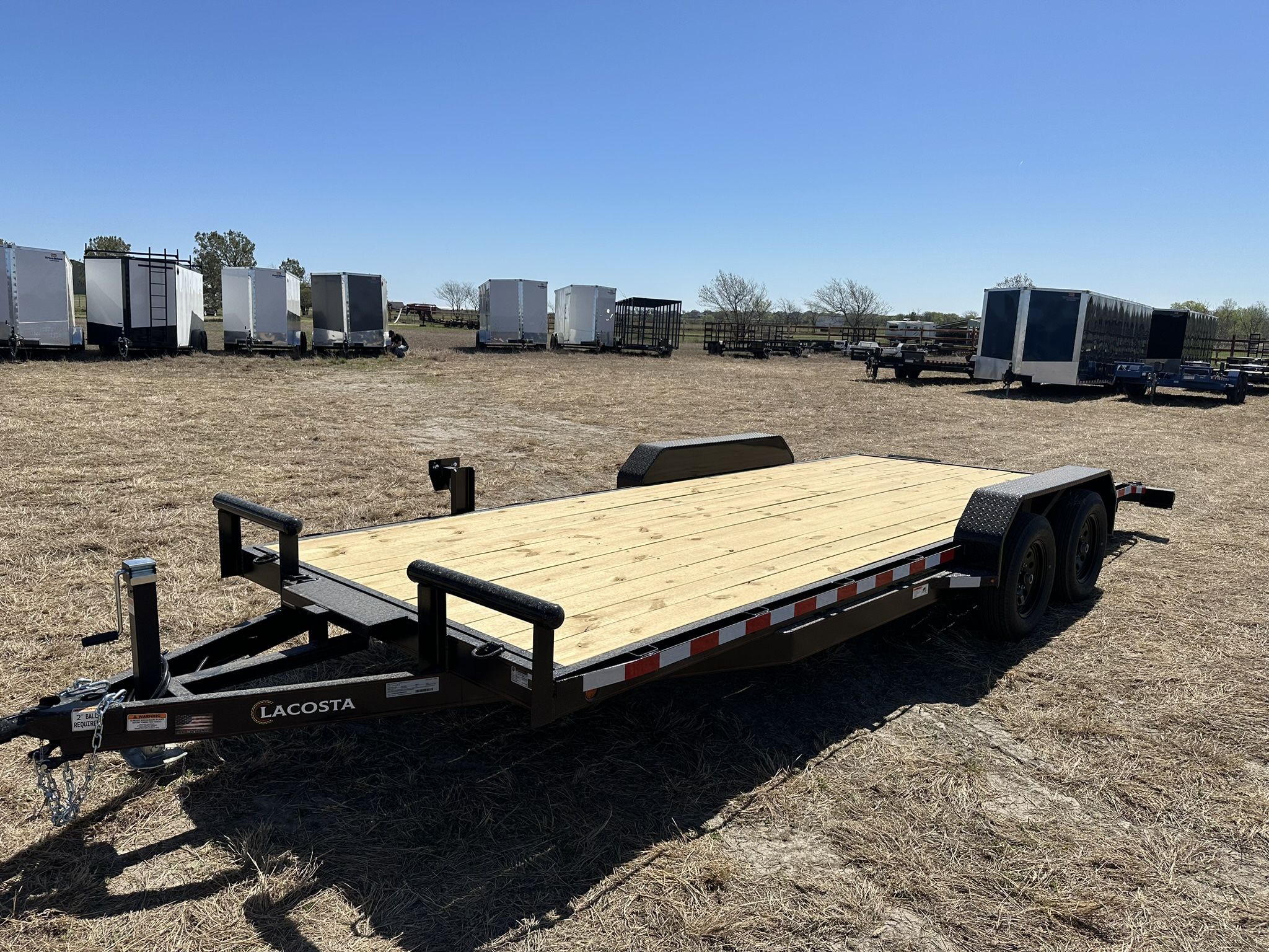 Light Duty 20ft Car Hauler Trailer, 20x83 Lowboy
