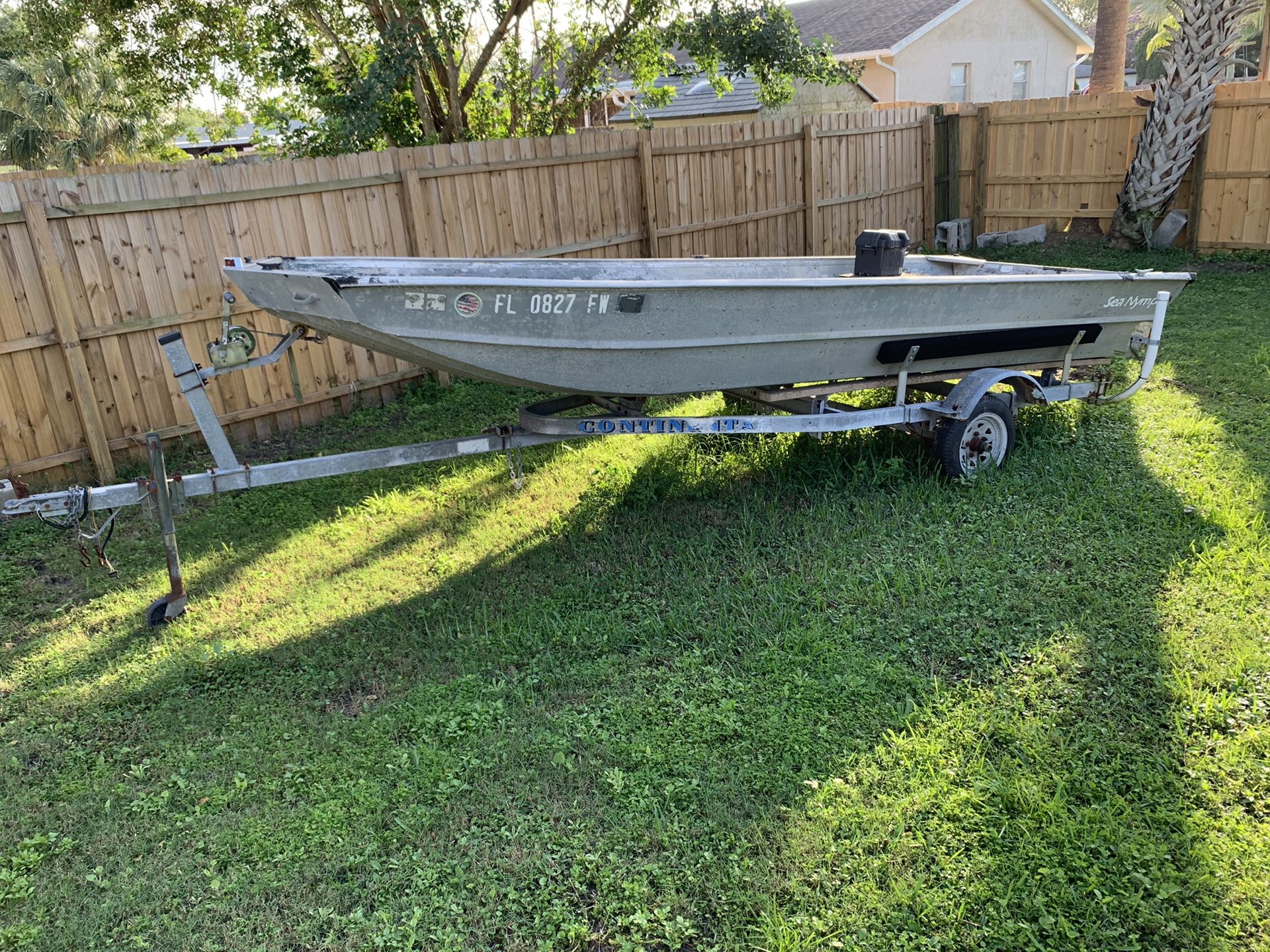 1988 Sea Nymph boat (25hp)