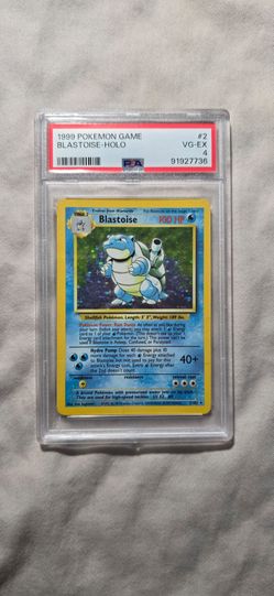 💧 1999 Pokémon Base Set Blastoise Holo PSA 4 💧