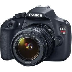 Canon EOS Rebel T5 Digital SLR Camera with EF-S 18-55mm is II + EF 75-300mm f/4-5.6 III Bundle 