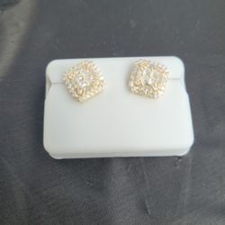 Earrings Sterling Silver 1.0 CTW