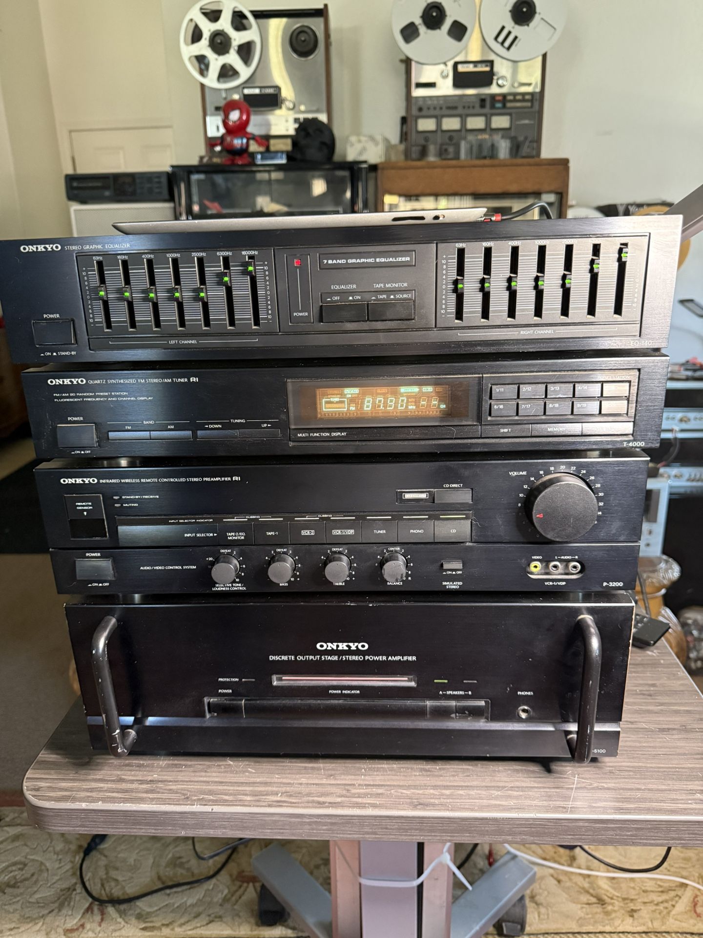 Onkyo M-5100 P-3200 T-4000 EQ-140 System Stereo