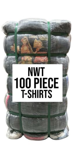 NWT 100-Piece T-Shirt Wholesale Bundle