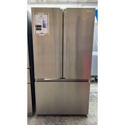 🔥 Great Deal🔥 Hisense PureFlat Standard-Depth 26.6-cu ft 3 -Door 36-in Wide with Ice Maker ( Fingerprint resistant stainless steel )🔥