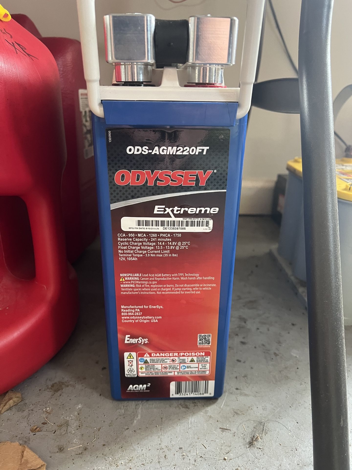Odyssey AGM220FT Battery