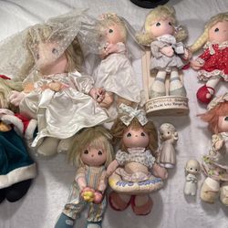 10pc Precious Moments Dolls Figurine Collection 