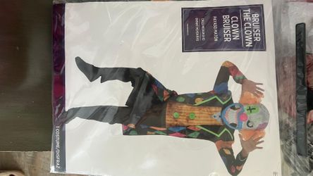 Brand New Bruiser The Clown costume Child 8 To 10 Years Old