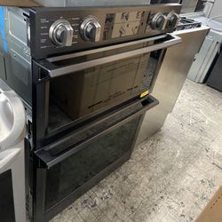 Samsung Black Stainless 30” Wide Microwave Oven Combo