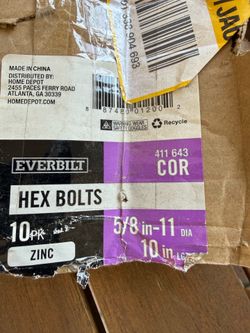 Everbilt hex bolts
