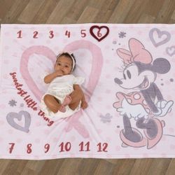 Mini Mouse Milestone Blanket 💕💕
