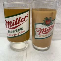 Vintage Miller High Life Beer Mugs 