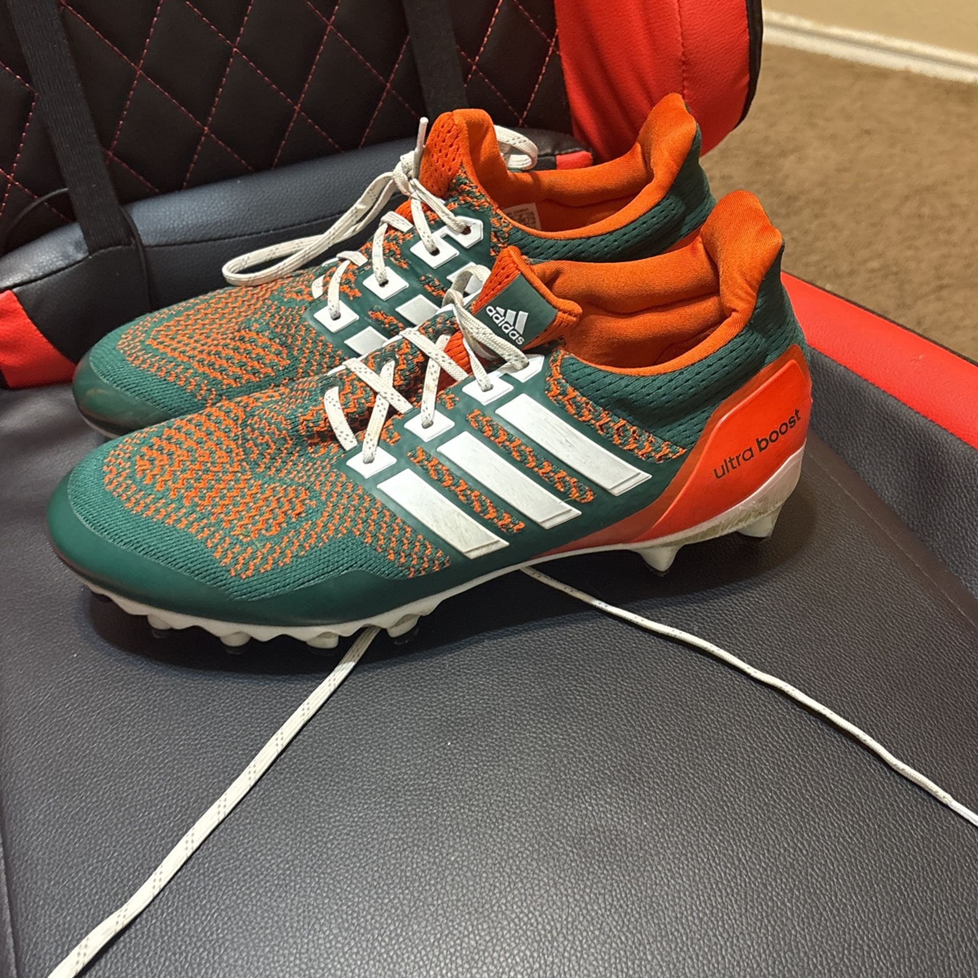 Miami Hurricane Football Cleats