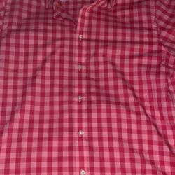 Exclusive Pink Plaid Long Sleeve Shirt