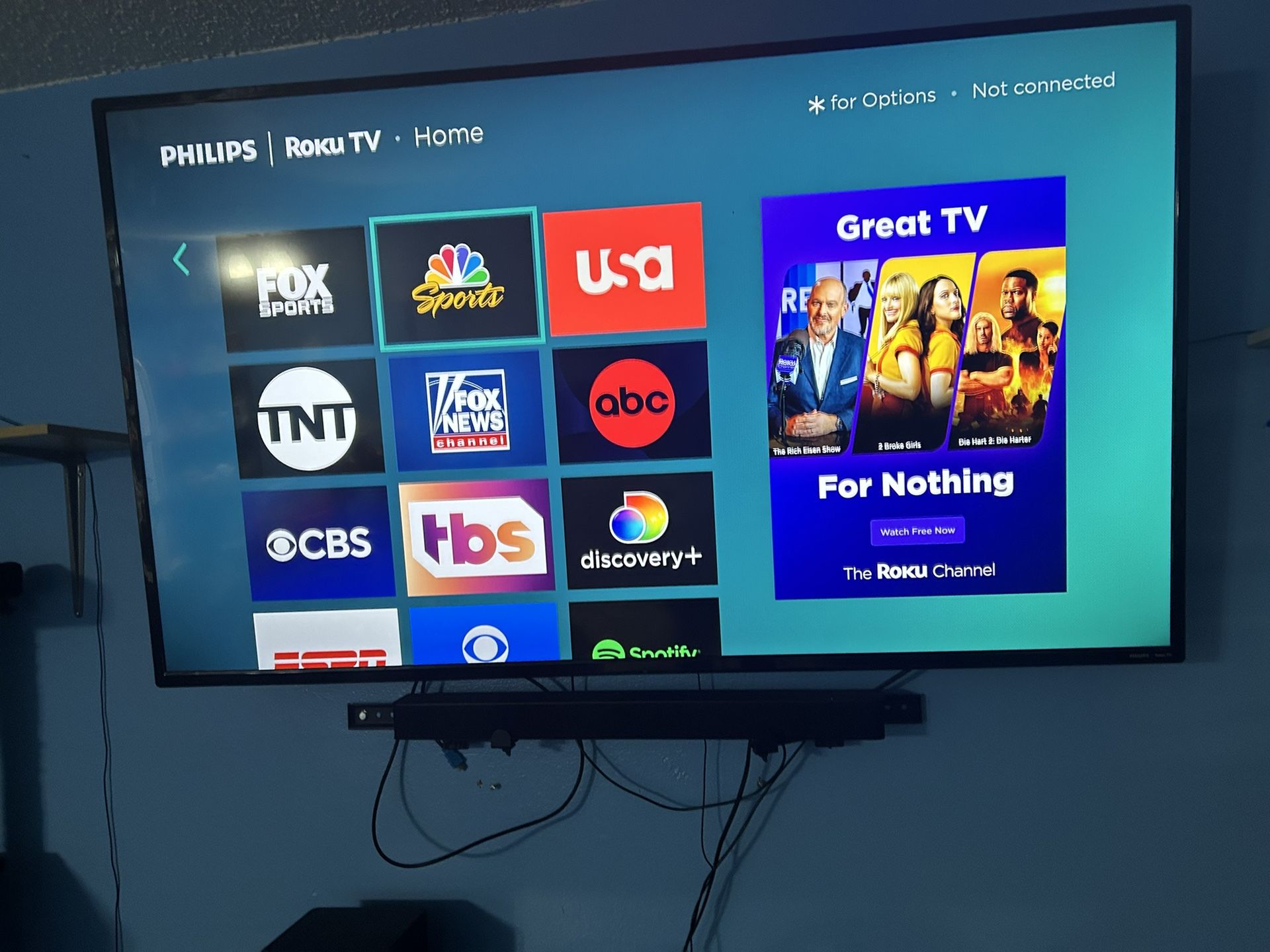 65inch Phillips Roku Tv