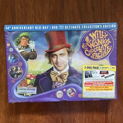 NEW Willy Wonka and the Chocolate factory 40th Anniversary Blu ray DVD