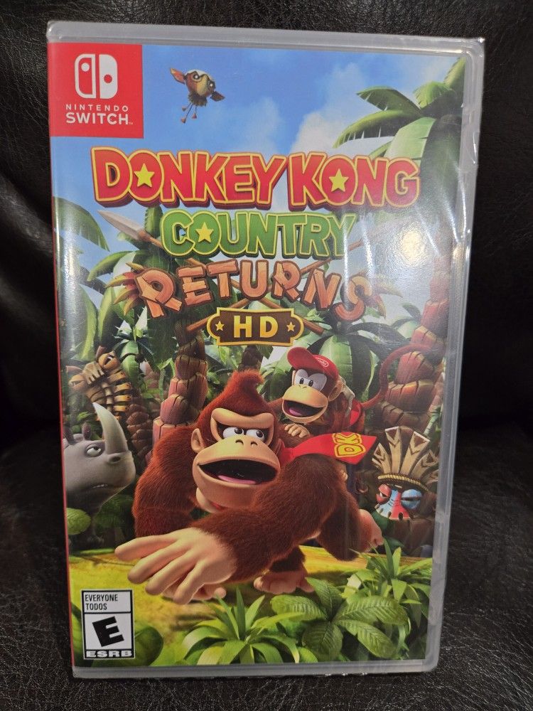 New Sealed Donkey Kong Country Returns HD Nintendo Switch Game