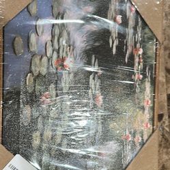 Framed Vintage Monet Wall Art .Decor – Impressionist Oil Painting Canvas Prints – Country Landscape Classic Aesthetic Wall Decor for Living R