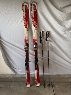 K2 Apache Recon All Mountain skis and Poles 170. Marker Bindings