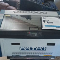 Epilog Mini 40W CO2 Laser Engraver / Cutter – Barely Used
For sale is an Epilog Mini CO2 laser (Model 8000, serial H49V100113). 40 watt tube