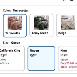 QUEEN CONFORTER SET OF 7 PC