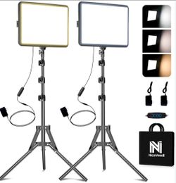 2-Pack Photography Lighting Kit, 25W LED Video Light Kit, 2(contact info removed)K Dimmable Studio
Lights