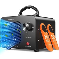 Ozone Generator 48,000mg, Commercial Ozone Machine Odor Removal, High Capacity O3 Ionizer Air Purifier Deodorizer, Portable Mini for Car, Home, Smoke,
