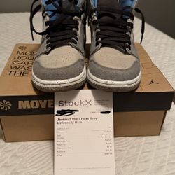 Jordan 1 Crater Grey University Blue