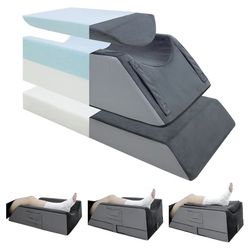 Leg Elevation Pillows ,3-Height Adjustable Leg Elevating Pillow,Knee Surgery Recovery Equipment,Improving Blood Circulation, Ankle/Foot Surgery Swelli