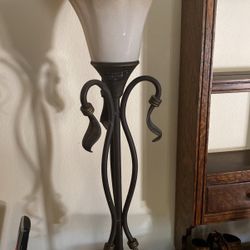 Wrought Iron Side Lamps x2