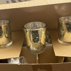 Speckled Gold Candle Votives