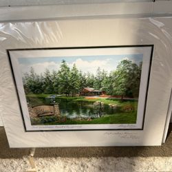 Disney Picture Larry Dotson Signed Twice