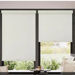 Blackouta Roller Shades Cordless Blinds for Windows, Thermal Ins