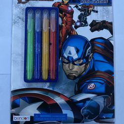 Marvel Avengers Coloring And Activity Book W/ Crayons