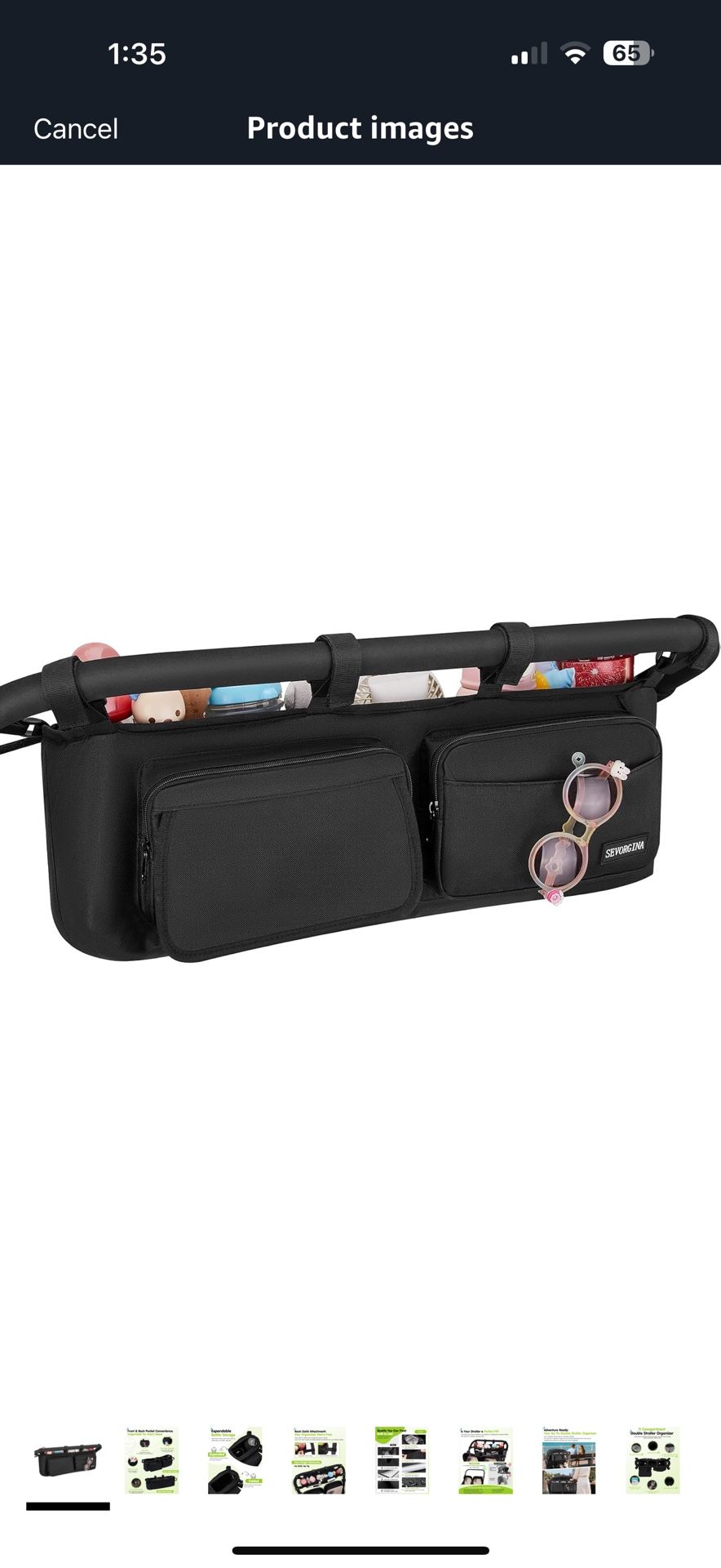 Double Stroller Organizer