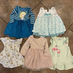 12 Month Baby Girl Dress Bundle 