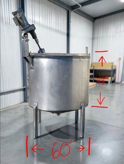600 gallon Stainless Steel Mixing Tank with Minarik AC300 Controller