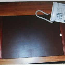 Top Grain Leather Desk Pad-Cognac Color