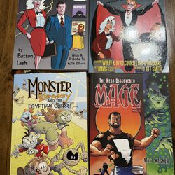 Signed  Graphic Novels Books From Comic Con A Vampire In Hollywood, Monster Elementary And More Comic Books 