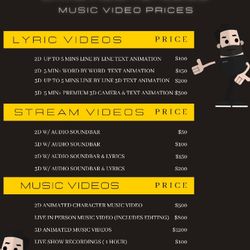 Need a Lyric Video Or Stream Video For Your Music?